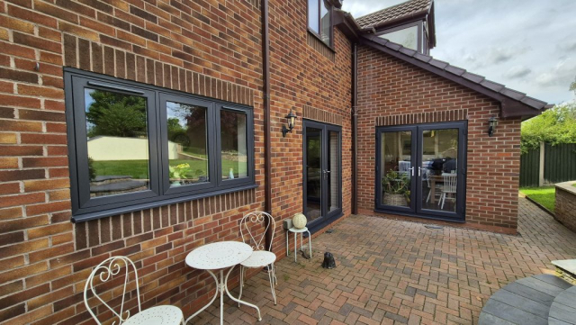 Stylish French doors installation by Discovery Windows in Stoke-On-Trent